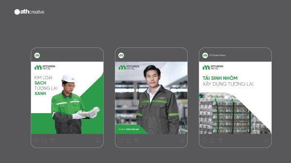 THIẾT KẾ BỘ NHẬN DIỆN THƯƠNG HIỆU NTTGREEN METAL